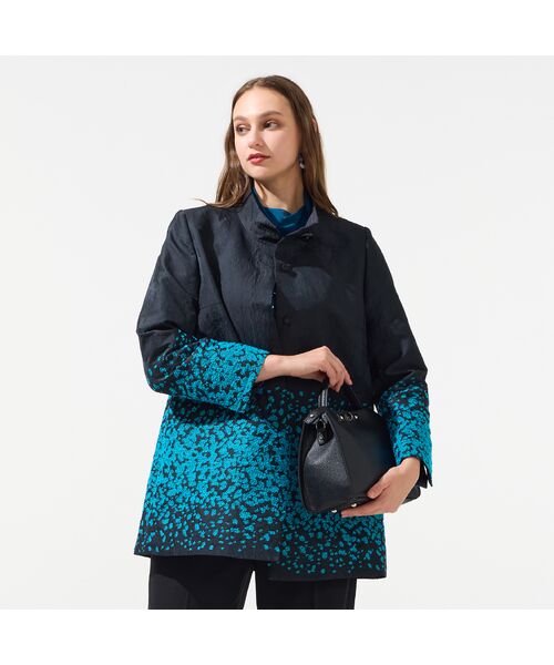 Liliane Burty（Lサイズ） / リリアンビューティ その他アウター | 【11～17号】スペイン素材使用アニマルジャカードコート | 詳細2