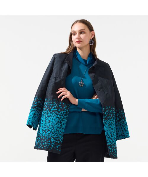 Liliane Burty（Lサイズ） / リリアンビューティ その他アウター | 【11～17号】スペイン素材使用アニマルジャカードコート | 詳細5