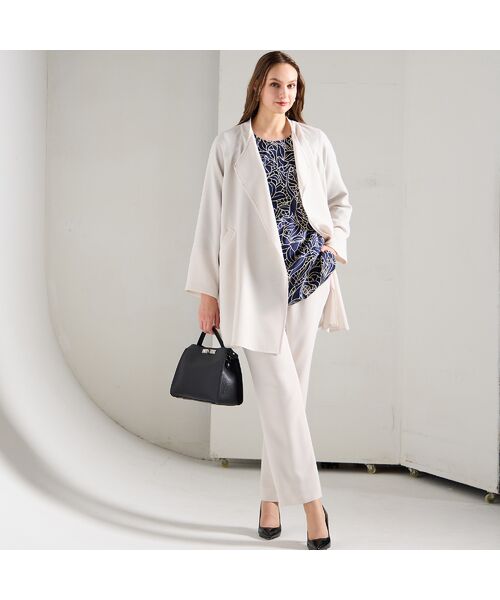 Liliane Burty（Lサイズ） / リリアンビューティ その他アウター | 【M～4L/セットアップ対応】デニット着流し風ジャケット | 詳細5