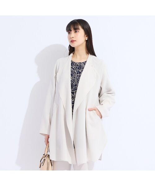 Liliane Burty（Lサイズ） / リリアンビューティ その他アウター | 【M～4L/セットアップ対応】デニット着流し風ジャケット | 詳細8