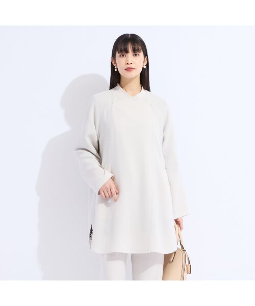 Liliane Burty（Lサイズ） / リリアンビューティ その他アウター | 【M～4L/セットアップ対応】デニット着流し風ジャケット | 詳細9