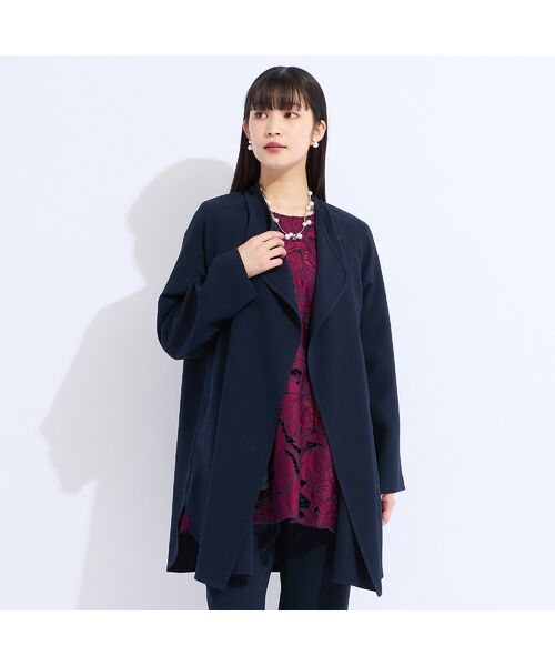 Liliane Burty（Lサイズ） / リリアンビューティ その他アウター | 【M～4L/セットアップ対応】デニット着流し風ジャケット | 詳細13