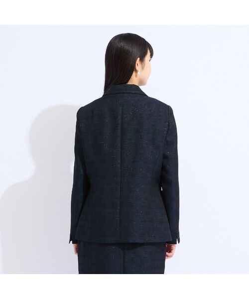 Liliane Burty(Lサイズ) / リリアンビューティ テーラードジャケット | 【M~4L/セットアップ対応】米沢織ラメツイードテーラードジャケット | 詳細9