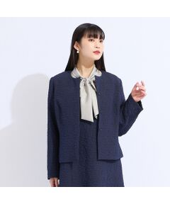 Liliane Burty（Lサイズ） / リリアンビューティ その他アウター | 【M～4L/セットアップ対応】米沢織ふくれジャカードジャケット