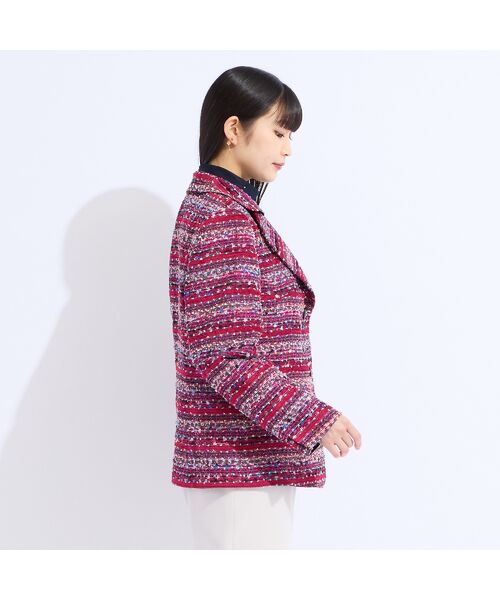 Liliane Burty（Lサイズ） / リリアンビューティ テーラードジャケット | 【11～17号】米沢織フラッグモールツイードテーラードジャケット | 詳細12