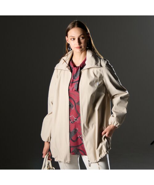 Liliane Burty(Lサイズ) / リリアンビューティ その他アウター | 【L~4L】高密度タフタ×エアロサーモジャケット | 詳細1