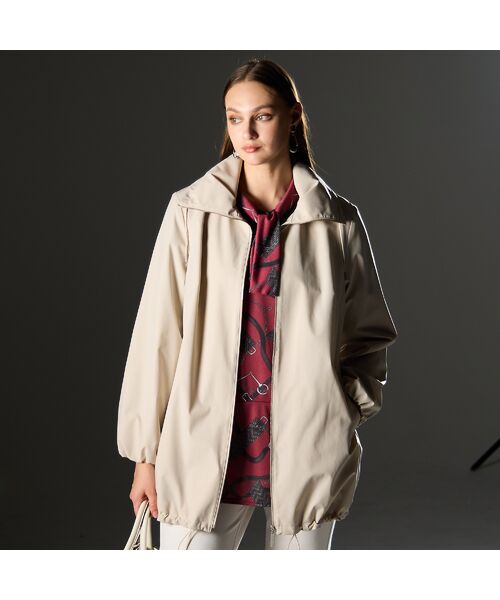 Liliane Burty(Lサイズ) / リリアンビューティ その他アウター | 【L~4L】高密度タフタ×エアロサーモジャケット(ベージュ)