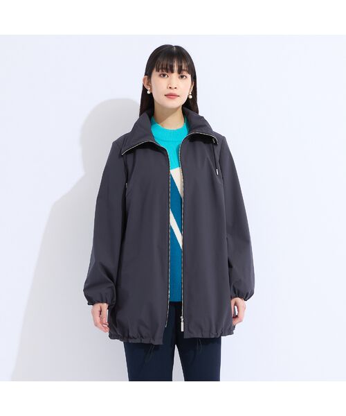 Liliane Burty（Lサイズ）/リリアンビューティ 【L～4L】高密度タフタ×エアロサーモジャケット グレー LL