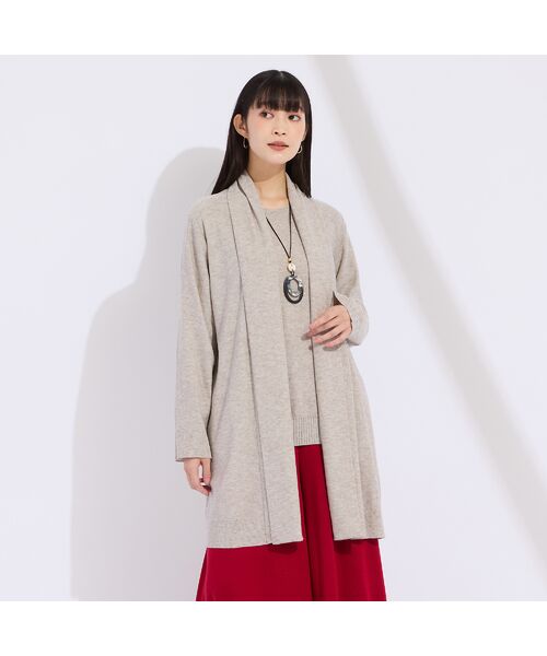 Liliane Burty（Lサイズ） / リリアンビューティ カーディガン・ボレロ | 【L～4L/アンサンブル対応】スパンコール着流しカーディガン | 詳細4