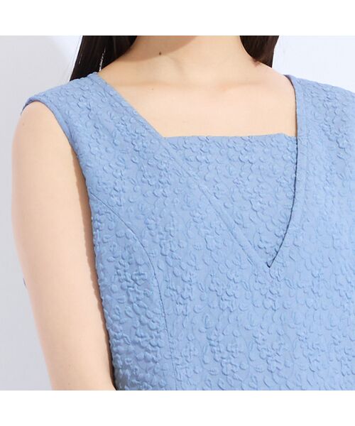 Liliane Burty(Lサイズ) / リリアンビューティ ミニ丈・ひざ丈ワンピース | 【M~4L/セットアップ対応】米沢織ふくれジャカードワンピース | 詳細15