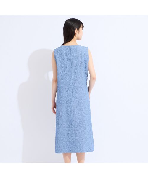 Liliane Burty(Lサイズ) / リリアンビューティ ミニ丈・ひざ丈ワンピース | 【M~4L/セットアップ対応】米沢織ふくれジャカードワンピース | 詳細12