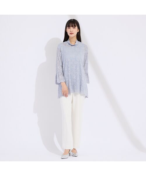 Liliane Burty（Lサイズ） / リリアンビューティ シャツ・ブラウス | 【M～４L】コードレースチュニックブラウス | 詳細9