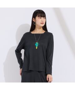 Liliane Burty（Lサイズ） / リリアンビューティ カットソー | 【M～4L/セットアップ対応】ウォームスムースプルオーバーＴシャツ