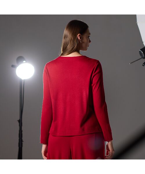 Liliane Burty（Lサイズ） / リリアンビューティ カットソー | 【M～4L/セットアップ対応】ウォームスムースプルオーバーＴシャツ | 詳細2