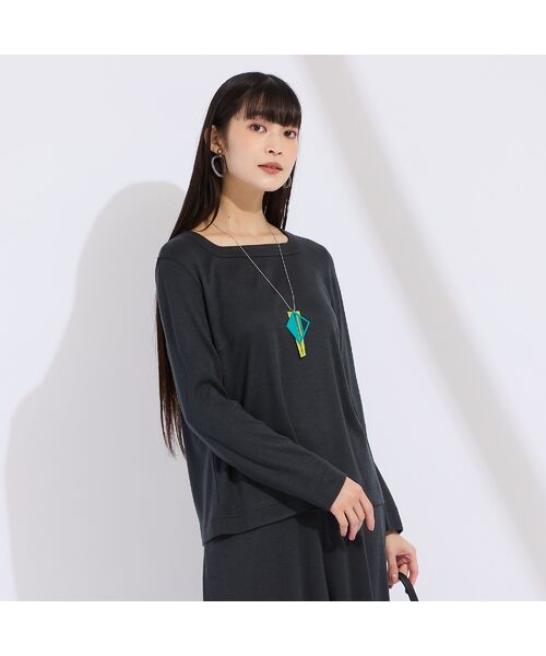 Liliane Burty（Lサイズ） / リリアンビューティ カットソー | 【M～4L/セットアップ対応】ウォームスムースプルオーバーＴシャツ | 詳細10