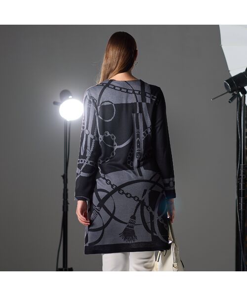 Liliane Burty（Lサイズ） / リリアンビューティ カットソー | 【M～4L】オーナメントチュニックＴシャツ | 詳細3