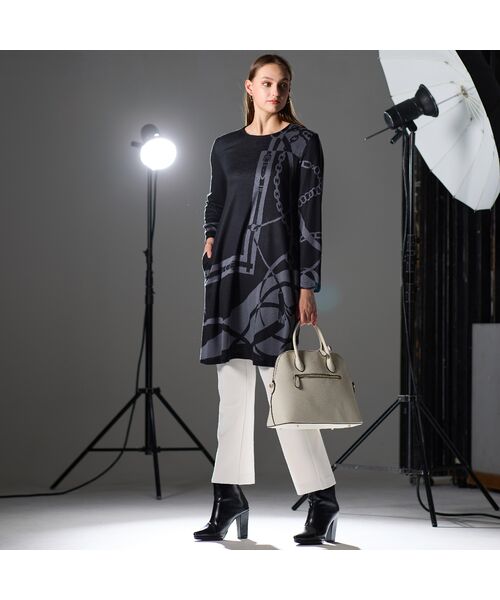 Liliane Burty（Lサイズ） / リリアンビューティ カットソー | 【M～4L】オーナメントチュニックＴシャツ | 詳細6