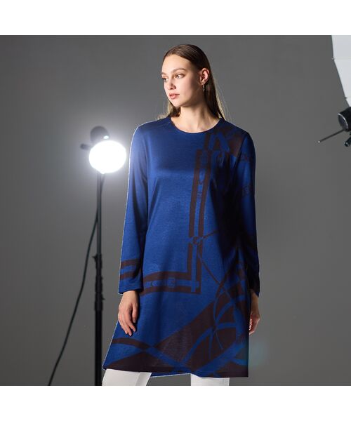 Liliane Burty（Lサイズ） / リリアンビューティ カットソー | 【M～4L】オーナメントチュニックＴシャツ | 詳細11