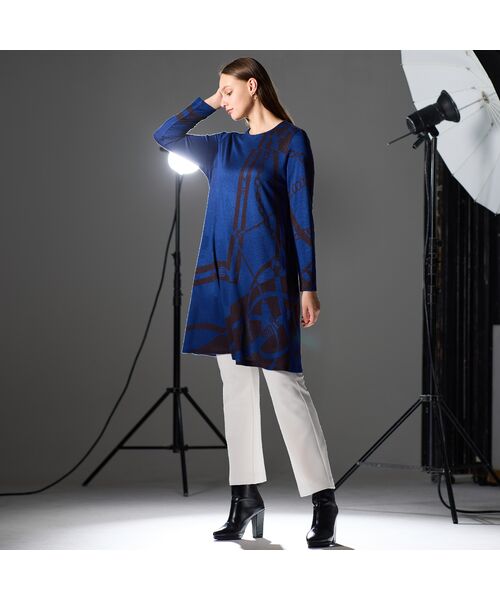 Liliane Burty（Lサイズ） / リリアンビューティ カットソー | 【M～4L】オーナメントチュニックＴシャツ | 詳細14