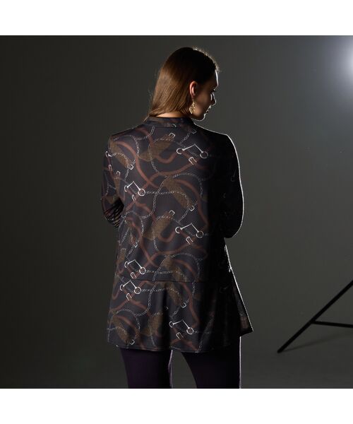 Liliane Burty（Lサイズ） / リリアンビューティ カットソー | 【M～4L】オーナメントプリントボウタイTシャツ | 詳細5