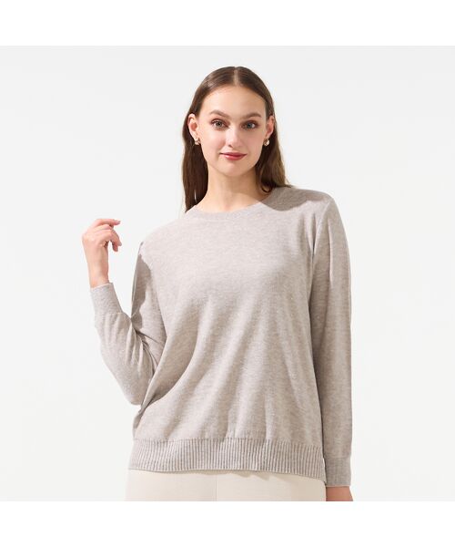 Liliane Burty（Lサイズ） / リリアンビューティ ニット・セーター | 【L～4L/アンサンブル対応】スパンコールプルオーバーニット | 詳細1