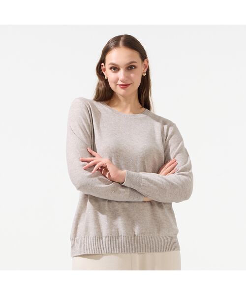 Liliane Burty（Lサイズ） / リリアンビューティ ニット・セーター | 【L～4L/アンサンブル対応】スパンコールプルオーバーニット | 詳細2