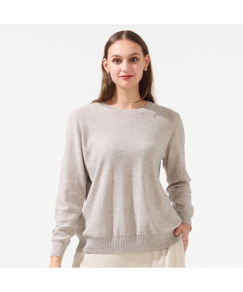 Liliane Burty（Lサイズ） / リリアンビューティ ニット・セーター | 【L～4L/アンサンブル対応】スパンコールプルオーバーニット | 詳細3