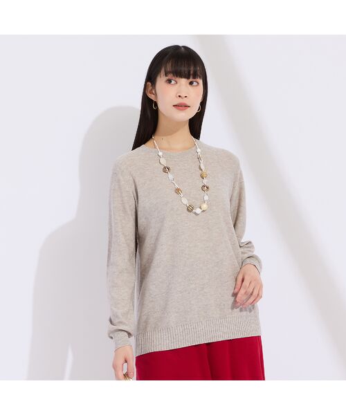 Liliane Burty（Lサイズ） / リリアンビューティ ニット・セーター | 【L～4L/アンサンブル対応】スパンコールプルオーバーニット | 詳細7