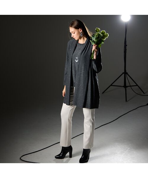 Liliane Burty（Lサイズ） / リリアンビューティ ニット・セーター | 【L～4L/アンサンブル対応】スパンコールプルオーバーニット | 詳細13