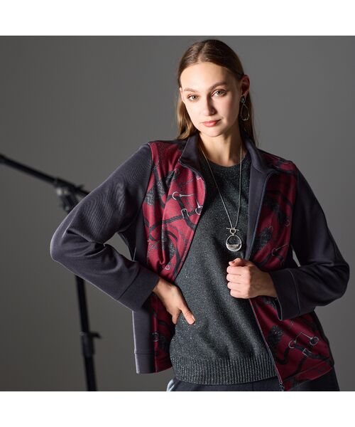 Liliane Burty（Lサイズ） / リリアンビューティ ニット・セーター | 【L～4L/アンサンブル対応】スパンコールプルオーバーニット | 詳細15