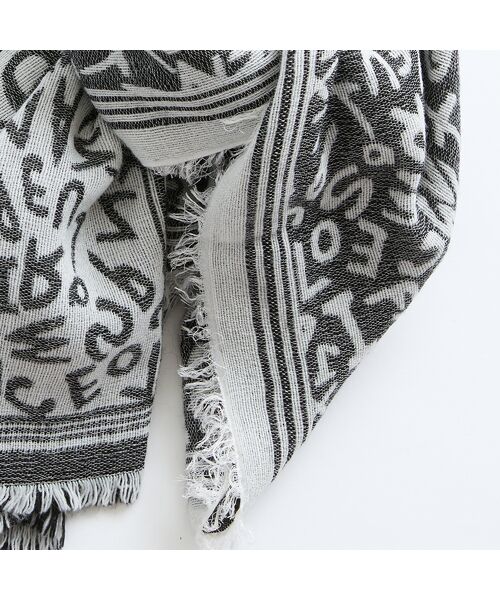 Liliane Burty（Lサイズ） / リリアンビューティ マフラー・ショール・スヌード・ストール | イタリア製英字ロゴストール | 詳細4