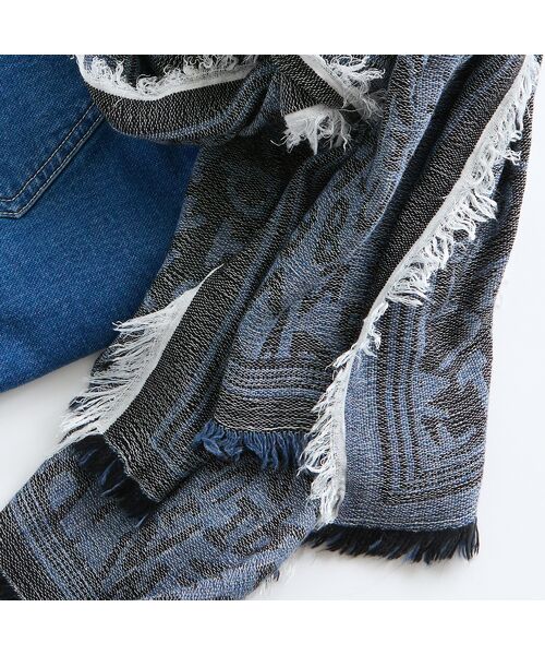 Liliane Burty（Lサイズ） / リリアンビューティ マフラー・ショール・スヌード・ストール | イタリア製英字ロゴストール | 詳細8