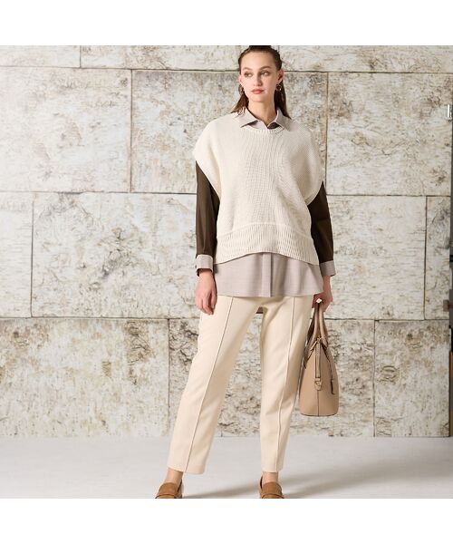 Liliane Burty（Lサイズ） / リリアンビューティ ベスト | 【L・3L】プルオーバーニットベスト | 詳細4