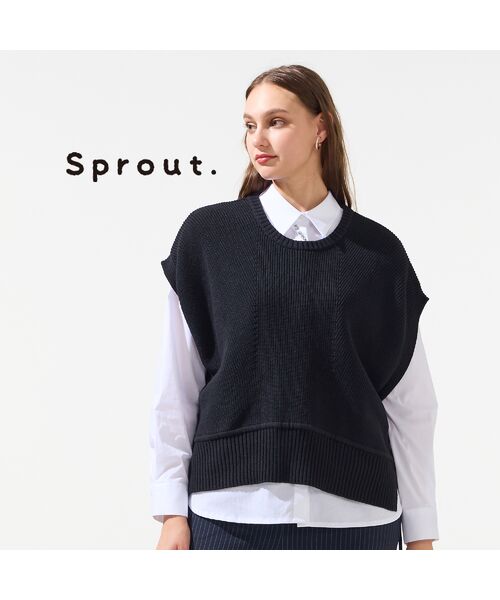 Liliane Burty（Lサイズ） / リリアンビューティ ベスト | 【L・3L】プルオーバーニットベスト | 詳細9