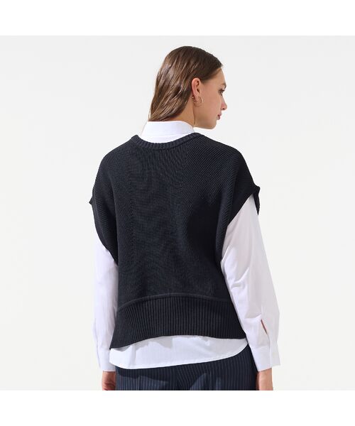 Liliane Burty（Lサイズ） / リリアンビューティ ベスト | 【L・3L】プルオーバーニットベスト | 詳細14