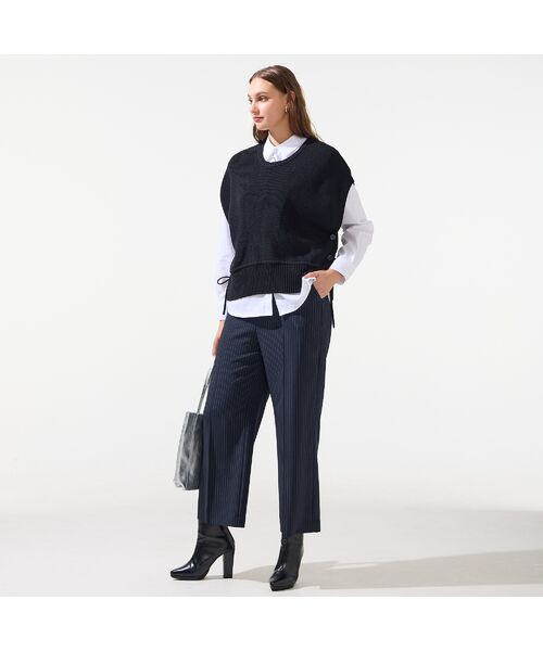 Liliane Burty（Lサイズ） / リリアンビューティ ベスト | 【L・3L】プルオーバーニットベスト | 詳細15