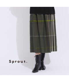 Liliane Burty（Lサイズ） / リリアンビューティ ミニ・ひざ丈スカート | 【L～４L】新潟素材チェックスカート