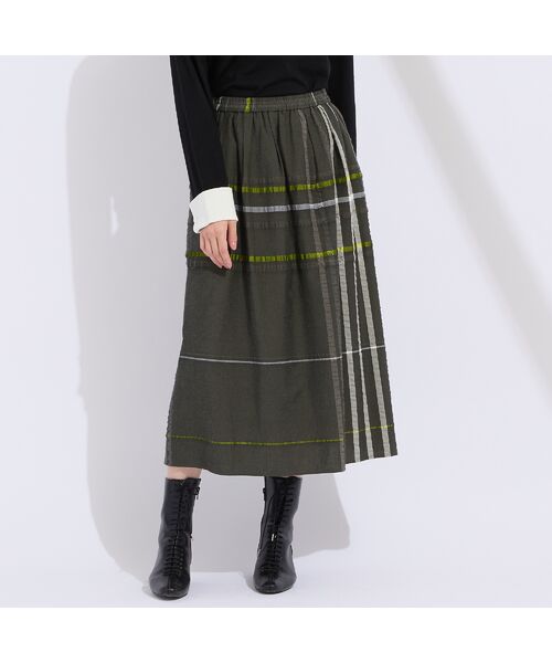 Liliane Burty（Lサイズ） / リリアンビューティ ミニ・ひざ丈スカート | 【L～４L】新潟素材チェックスカート | 詳細7