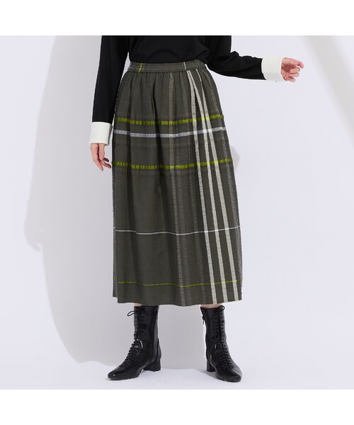 Liliane Burty（Lサイズ） / リリアンビューティ ミニ・ひざ丈スカート | 【L～４L】新潟素材チェックスカート | 詳細8