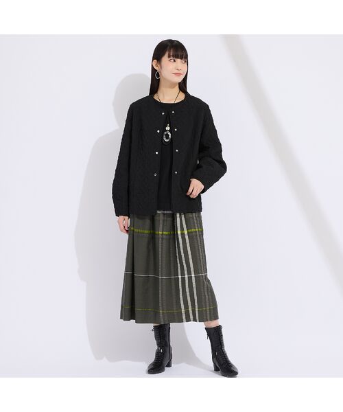 Liliane Burty（Lサイズ） / リリアンビューティ ミニ・ひざ丈スカート | 【L～４L】新潟素材チェックスカート | 詳細12