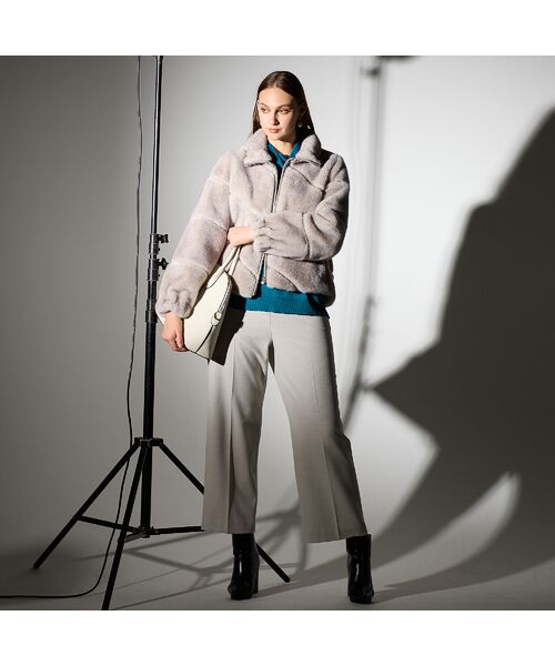 Liliane Burty（Lサイズ） / リリアンビューティ その他パンツ | 【L～4L】センタープリーツ裏起毛パンツ | 詳細2