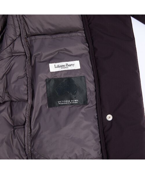 Liliane Burty（Lサイズ） / リリアンビューティ ダウンジャケット・ベスト | ヴィクトリアダウン使用　フード付きダウンコート | 詳細18
