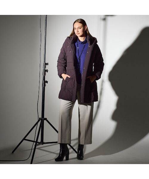 Liliane Burty（Lサイズ） / リリアンビューティ ダウンジャケット・ベスト | ヴィクトリアダウン使用　フード付きダウンコート | 詳細12