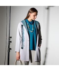 Liliane Burty（Lサイズ） / リリアンビューティ その他アウター | 【L～４L】フード付きニットジャケット