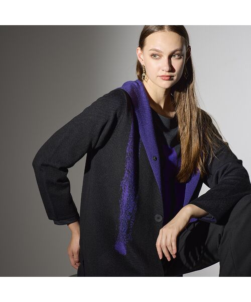 Liliane Burty（Lサイズ） / リリアンビューティ その他アウター | 【L～４L】フード付きニットジャケット | 詳細7