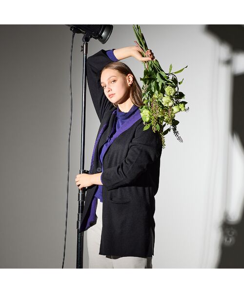 Liliane Burty（Lサイズ） / リリアンビューティ その他アウター | 【L～４L】フード付きニットジャケット | 詳細8