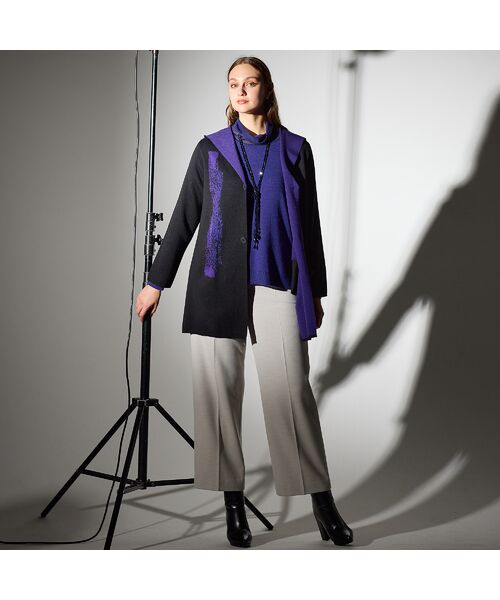 Liliane Burty（Lサイズ） / リリアンビューティ その他アウター | 【L～４L】フード付きニットジャケット | 詳細11