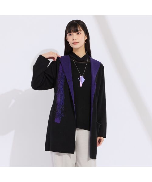 Liliane Burty（Lサイズ） / リリアンビューティ その他アウター | 【L～４L】フード付きニットジャケット | 詳細12