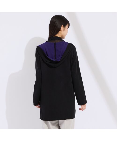 Liliane Burty（Lサイズ） / リリアンビューティ その他アウター | 【L～４L】フード付きニットジャケット | 詳細15