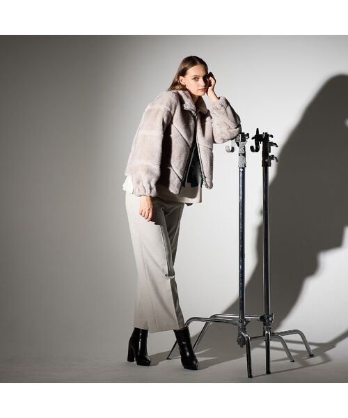 Liliane Burty(Lサイズ) / リリアンビューティ その他アウター | 【L~4L】フェイクファージャケット | 詳細12